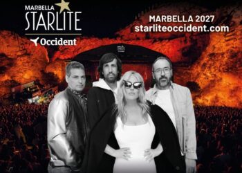 La Oreja de Van Gogh durante una presentación en vivo, banda española que regresará a Starlite Occident Marbella el 13 de agosto de 2027.