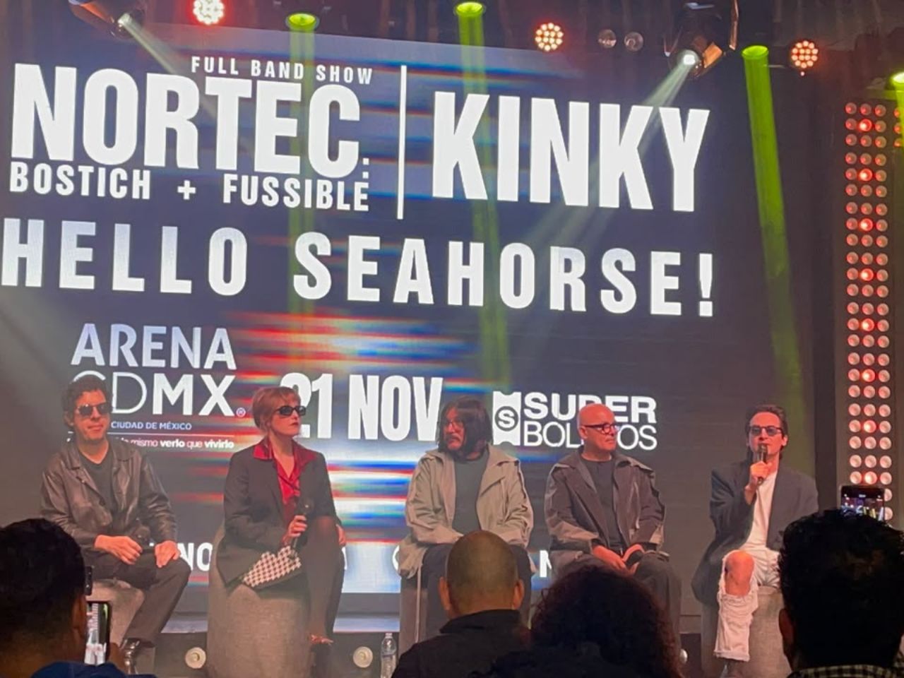 Integrantes de Nortec: Bostich + Fussible, Kinky y Hello Seahorse! anuncian un concierto conjunto en la Arena Ciudad de México.