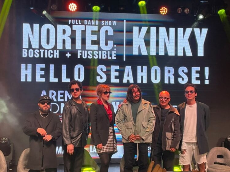 Integrantes de Nortec: Bostich + Fussible, Kinky y Hello Seahorse! anuncian un concierto conjunto en la Arena Ciudad de México.