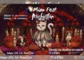 Cartel de Miau Fest Encantado & Michictlán 2026, festival dedicado a los gatos que se realizará el 31 de octubre y 1 de noviembre en Huerto Roma Verde, Ciudad de México.