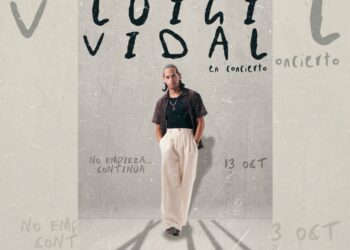 Luigi Vidal anuncia su concierto del 13 de octubre en el Foro Stelaris, donde Michelle Rodríguez será su madrina de honor y compartirá escenario con invitados especiales.