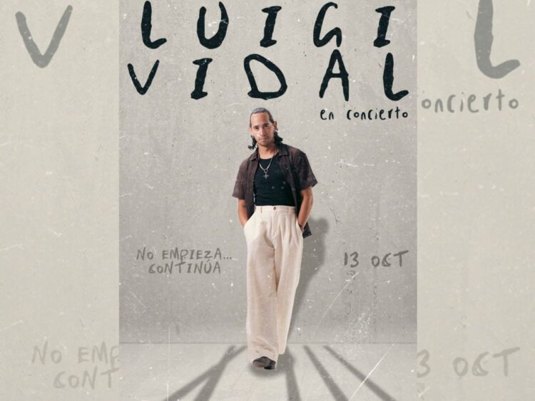Luigi Vidal anuncia su concierto del 13 de octubre en el Foro Stelaris, donde Michelle Rodríguez será su madrina de honor y compartirá escenario con invitados especiales.