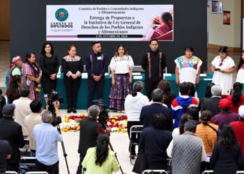 Entrega de propuestas para la nueva Ley Indígena en la Cámara de Diputados.