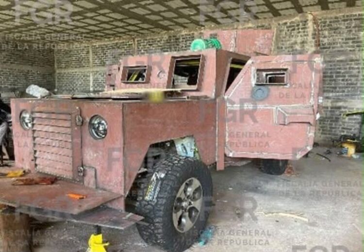 FGR asegura vehículos «monstruos» utilizados por células criminales en Sinaloa