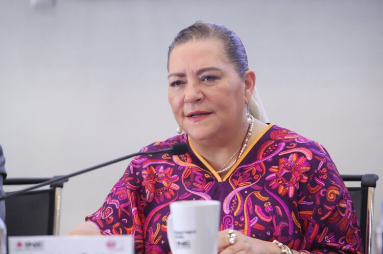Guadalupe Taddei, consejera presidente del INE. AMEXI/Foto: RR SS