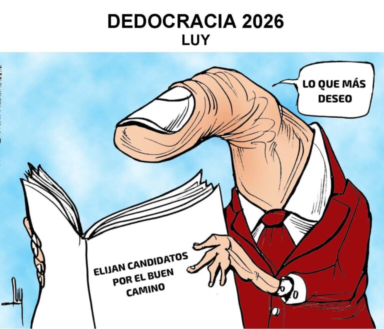 Cartón de Luy: Dedocracia