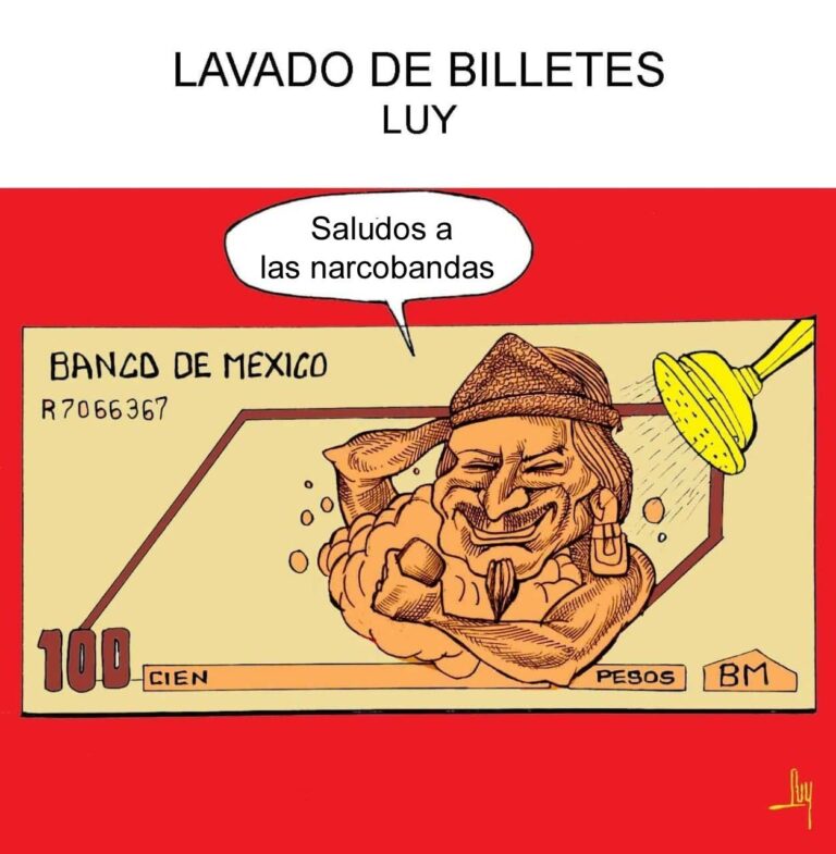 Cartón de Luy: Lavado de billetes