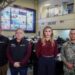 La gobernadora Marina del Pilar Ávila da el reporte de los daños por el paso de la tormenta Rachel en BC. AMEXI Foto X Marina del Pilar