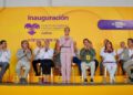 La presidenta Claudia Sheinbaum en la inauguración del CRIT Colima. AMEXI Foto