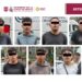 Los detenidos tras el enfrentamiento por el operativo de retiro de motocicletas en el Centro Histórico. AMEXI Foto SSC
