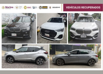Autos de alta gama robados en la colonia Anzures de la CDMX y localizados en Coacalco, Estado de México.