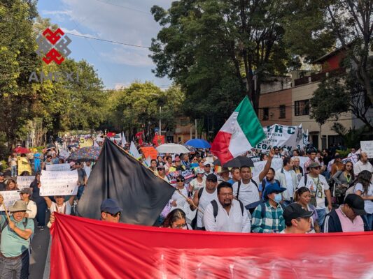 Los trabajadores del IMSS anunciaron que continuarán las movilizaciones cada 15 días, hasta lograr la instalación del Congreso Exttraordinario del SNTSS.