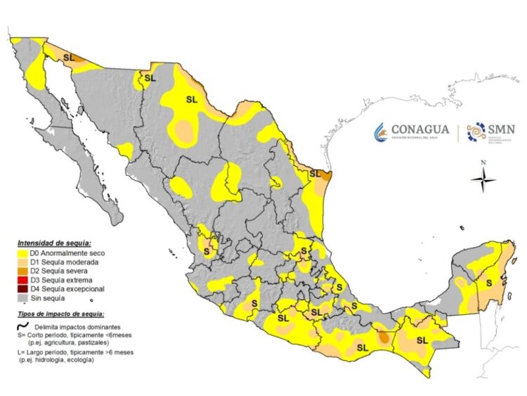 Monitor de Sequía en México. Conagua