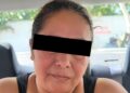 Noemí 'N', alias 'La Patrona', detenida por acusaciones de delincuencia organizada.