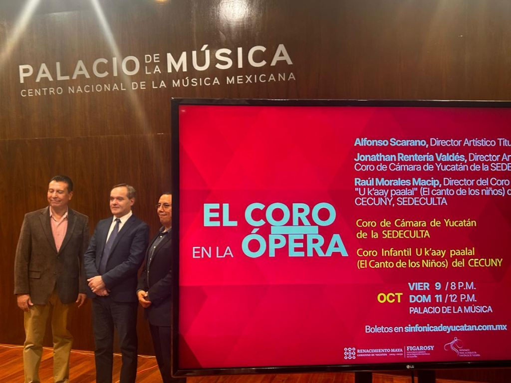 Presentación de El coro en la ópera. AMEXI Foto Jesús Mejía