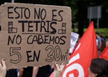 Miles de españoles protestan por los altos precios de la vivienda y el aumento de desalojos judiciales. UGT.Es