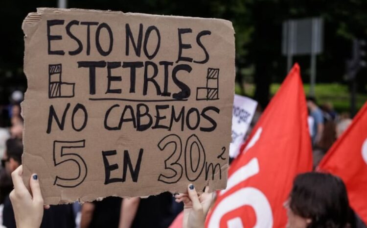 Miles de españoles protestan por los altos precios de la vivienda y el aumento de desalojos judiciales. UGT.Es