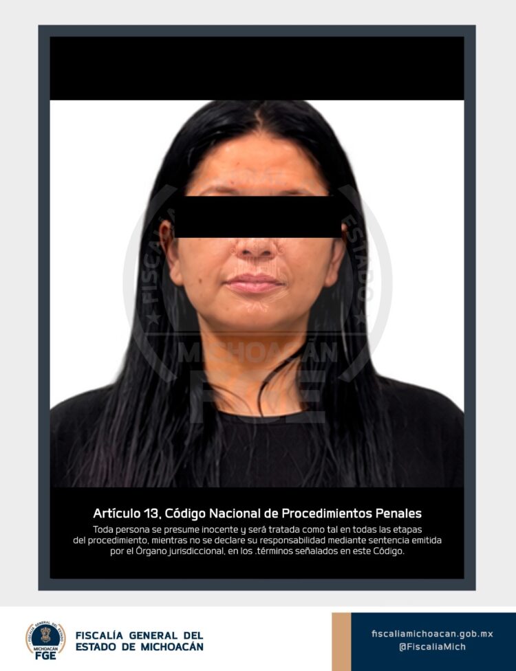 Rosa Alejandra “N”, secretaria de Bienestar del Ayuntamiento de Uruapan, es detenida enn relación con el caso Carlos Manzo