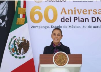Sheinbaum encabeza aniversario del Plan DN-III-E