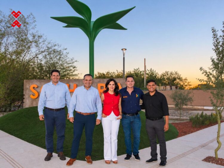 Inauguración del Desarrollo Solhara de Derex y Grupo Vinte, con viviendas bioclimáticas en Hermosillo, Sonora.