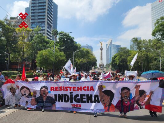 Organizaciones, indígenas, campesinas y populares, marchan a 534 años de resistencia indígena, denunciando abandono y desatención en demandas de justicia