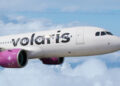 Aeronave de Volaris utilizada en rutas nacionales; la compañía reportó lesionados tras una turbulencia en el vuelo Tijuana-Puerto Vallarta.