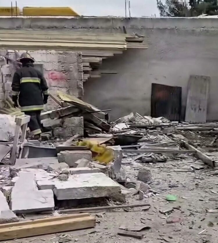 Tultepec: estalla taller de pólvora en zona habitacional; vecinos ya lo habían reportado. AMEXI/Foto: Gob Edomex