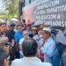 Maestros de la CNTE en Chiapas se manifiestan por demandas diversas.