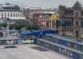 Vallas metálicas en el Zócalo