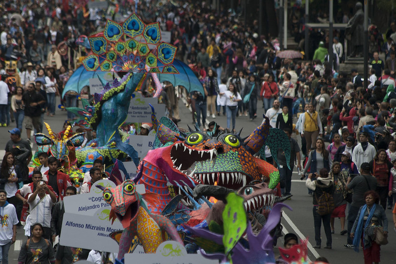 300 alebrijes de 11 estados recorrerán Reforma este sábado. AMEXI/Foto: Secretaria de Cultura de la CDMX
