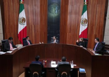 Las boletas electorales planchadas o sin doblez no podrán ser contabilizadas como votos, determina el TEPJF. AMEXI/FOTO/ TEPJF.