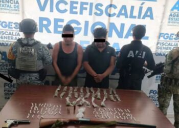 Fuerzas armadas de seguridad estatal en San Miguel Panixtlahuaca