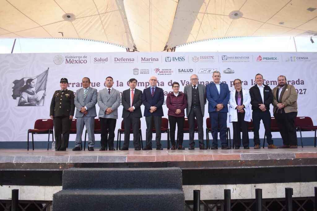Kershenobich encabeza arranque de la campaña de vacunación invernal. AMEXI/Foto: @SSalud_mx