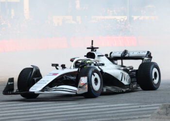 Así fue el show run de Checo Pérez