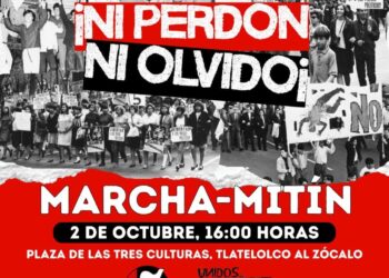 Conmemoración del 68: contingentes partirán de Tlatelolco al Zócalo