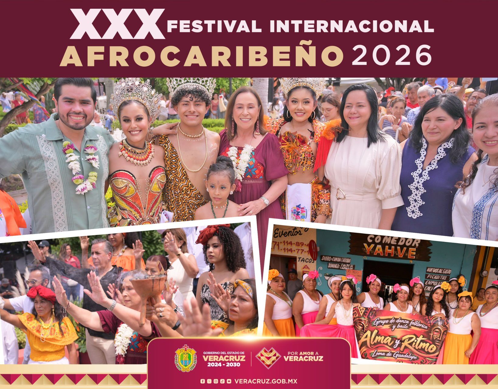 el municipio de Yanga fue sede de la inauguración del XXX Festival Internacional Afrocaribeño