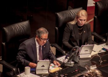 El presidente del Senado, Higinio Martínez señala que diferendo por academia de Querétaro, debe seguir cauces institucionales. AMEXI/FOTO/ Ivone Cárdenas, reportera