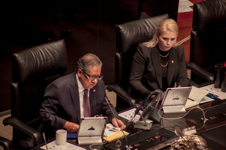 El presidente del Senado, Higinio Martínez señala que diferendo por academia de Querétaro, debe seguir cauces institucionales. AMEXI/FOTO/ Ivone Cárdenas, reportera