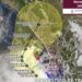 Trayectoria pronosticada del huracán Simon frente a las costas del Pacífico mexicano, con su evolución de categoría 2 a tormenta tropical sobre Sinaloa.