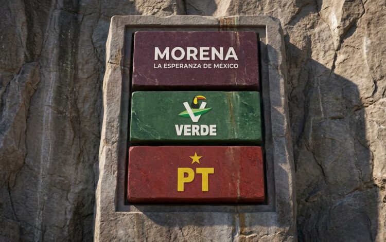 PT reivindica su peso electoral en la coalición de la 4T. AMEXI/Foto: Generada con IA