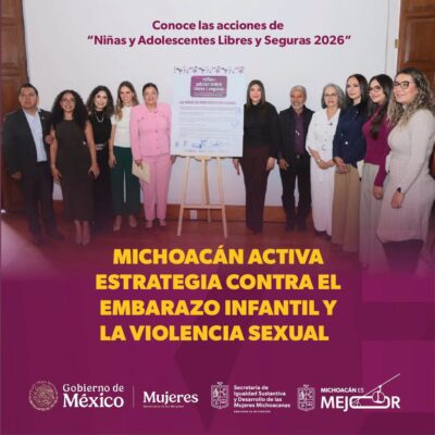 Michoacán registra 258 nacimientos de madres de entre 10 y 14 años en 2025. AMEXI/Foto: SEIMUJER.