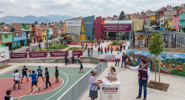 Bienestar y SEDATU coordinan esfuerzos para consolidar los "Territorios de Paz". AMEXI/Foto: Imagen generada con IA.