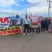 En el estado de Veracruz, trabajadores, contratistas y proveedores de la cervecera Constellation Brands hicieron un bloqueo en los accesos del complejo para reclamar pagos