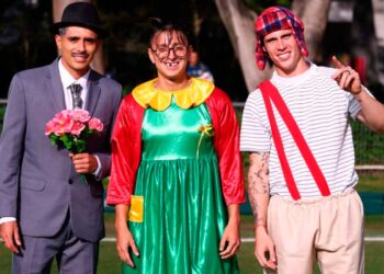 Roberto ‘Piojo’ Alvarado, jugador de Chivas, disfrazado de La Chilindrina durante la celebración de Halloween en Verde Valle