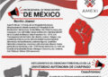 Infografía con información sobre las marchas y movilizaciones sociales programadas en la Ciudad de México este 15 de octubre de 2026, con horarios, puntos de concentración y demandas.