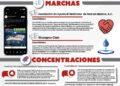 Infografía con horarios, ubicaciones y recorridos de las marchas y concentraciones previstas en CDMX este domingo 18 de octubre de 2026.