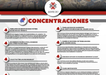 Conoce las marchas y concentraciones previstas en la CDMX este martes 27 de octubre. | AMEXI/INFOGRAFÍA: Emmanuel Galván Guerra